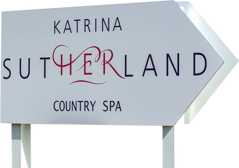 katrina sutherland country spa sign